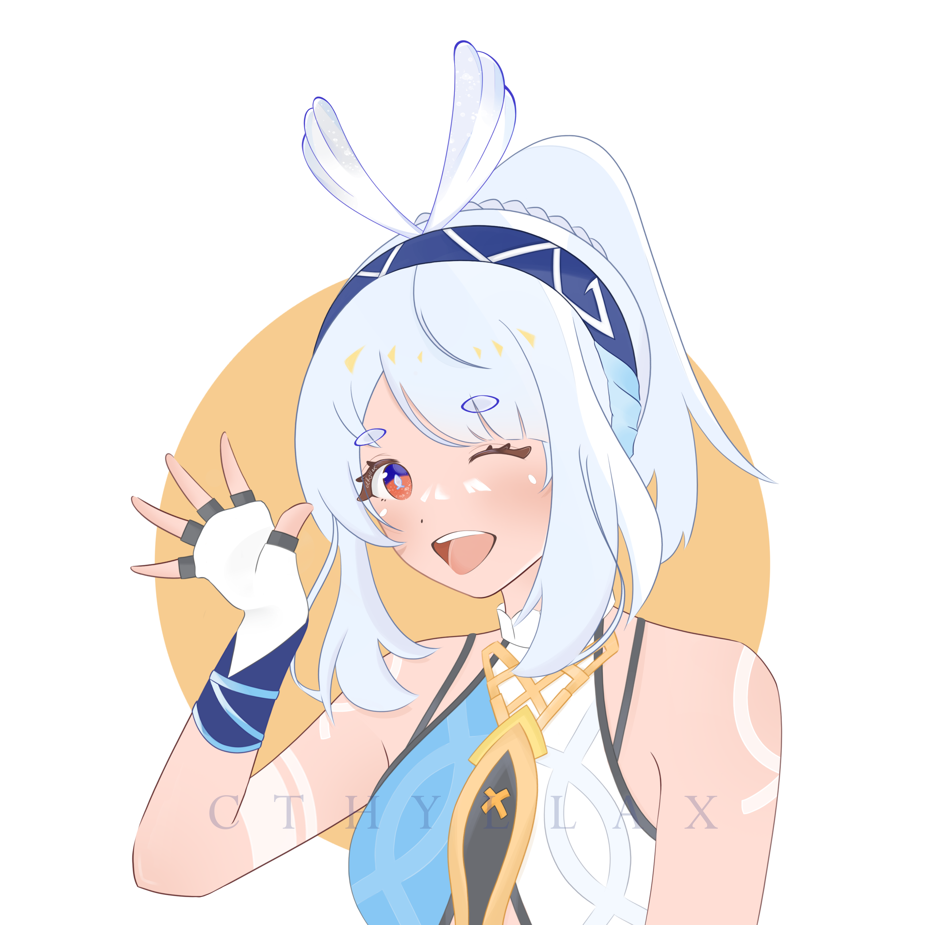 Illustration - Fanart - Genshin Impact - Mualani par Cthyllax